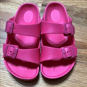 BIRKENSTOCK Kids Arizona EVA Pink Two-Strap Sandals size 32